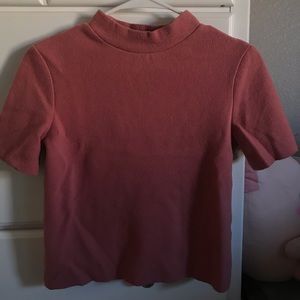 Zara Blush Mock Neck